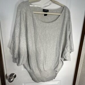 Lane Bryant silver sweater